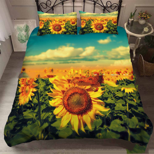 Sunflower Rose Beautiful Print Bedding Set