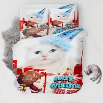 Cute Cat Dog Owl Animal Bedding Full Twin Queen King Quilt Duvet Covers Sets