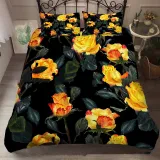 Sunflower Rose Beautiful Print Bedding Set