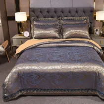Modern Elegant Luxury Silk Bedding Duvet Cover Set