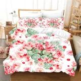 Plant Flower Natural Print Bedding Set