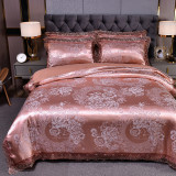 Embroidery Luxury Modern Silk Bedding Set