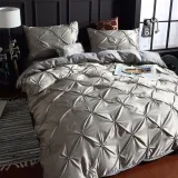 Multicolor Modern Fashion Silk Solid Color Bedding Set