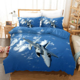3D Fighter Sky Sea Fantastic Bedding Set