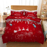 Merry Christmas Bedding Full Twin Queen King Quilt Duvet Covers Sets