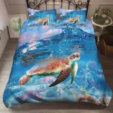 Sea World Jellyfish Turtle Romantic Bedding Set