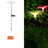 Outdoor Waterproof Solar Led Fiber Optic Flower Jellyfish and Meteor For Garden Decorative Lights