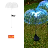 Outdoor Waterproof Solar Led Fiber Optic Flower Jellyfish and Meteor For Garden Decorative Lights