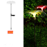 Outdoor Waterproof Solar Led Fiber Optic Flower Jellyfish and Meteor For Garden Decorative Lights