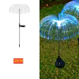 Outdoor Waterproof Solar Led Fiber Optic Flower Jellyfish and Meteor For Garden Decorative Lights