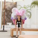 Toddler Kids Inflatable Sitting Swimming Circle With Sunshade