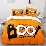 Spider BOO Halloween Theme Printing Bedding Full Twin Queen King Quilt Duvet Covers Sets