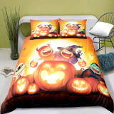 Halloween Witch Stars Bedding Full Twin Queen King Quilt Duvet Covers Sets