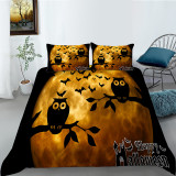 Happy Halloween Funny Pumpkin Lantern Bedding Full Twin Queen King Quilt Duvet Covers Sets