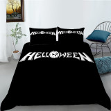 Black Pumpkin Lantern Halloween Bedding Full Twin Queen King Quilt Duvet Covers Sets