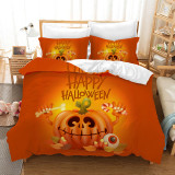 Pumpkin Lantern Happy Halloween Bedding Full Twin Queen King Quilt Duvet Covers Sets