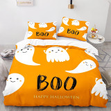 Cartoon Ghost BOO Happy Halloween Bedding Full Twin Queen King Quilt Duvet Covers Sets