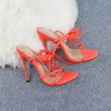 Women Summer Fashion Lace Up Summer High Heel Sandals