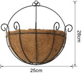 10 Inch Diameter Wall Hanging Basket with Coconut Coir Liner