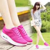 Women Platform Mesh Height Increasing Low Top Casual Sneakers