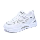 Women Mesh Breathable Platform Lace Up Sneaker