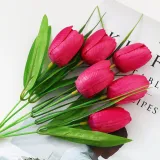 Home Garden Artificial Tulip Bouquet Flower Room Decoration