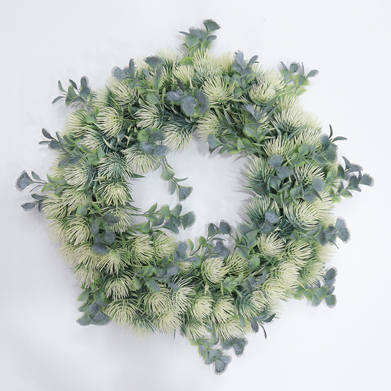 Dandelion Rustic Farmhouse Decorative Artificial Wreath Ornament