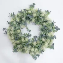 Dandelion Rustic Farmhouse Decorative Artificial Wreath Ornament