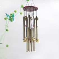 Copper Bronze Yard Garden Lucky Charm Corinthian Bells Memorial Wind Chimes