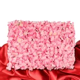 Artificial Hydrangea Flower Row Creative Background Plant Flowers Wall Decor
