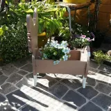 Decorative Garden Planter Light Brown Pet Style
