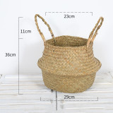 Natural Rattan Handmade Storage Baskets Decor Seagrass Woven Basket