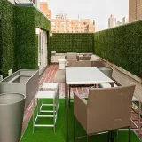 Artificial Plant Eucalyptus Grass Panels Hedge Plant Wall Anti Ultraviolet Sunscreen Lawn