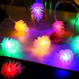 LED Pine Cone Colourful Light String Christmas Festival Decoration