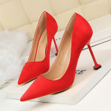 Suede Sexy Pointed Toe Stiletto High Heel Shoes
