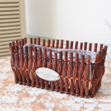 Hand Woven Rattan Flowerpot and Basket Creative Decoration