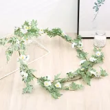 Home Garden Artificial Daisy Flower Vine Wedding Wall Decoration