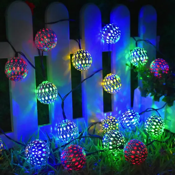LED Globe String Lights Moroccan Ball Lights For Holiday Christmas Wedding Party Decorations