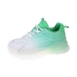 Women Platform Lace up Gradient Sole Waterproof Sneaker