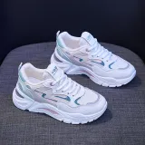 Women Mesh Breathable Platform Lace Up Sneaker