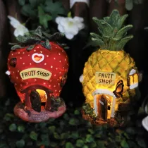 Fruit Pineapple Strawberry Solar LED Light Home Garden Decoration Kid Toy