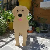 Golden Retriever Shape Plant Creative Flower Decorative