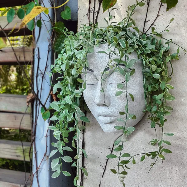 Girls Face Head Flower Planter Succulent Plant
