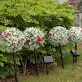 Solar Flower Ball Lamp Lawn Butterfly Ball LED Lamp Courtyard Decorative Lamp