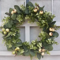 Eucalyptus Wreath with Big Berries Front Door Hanging Decor