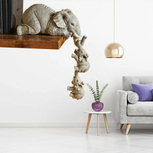Cute Elephant Figurines Outdoor Indoor Home Art Decor