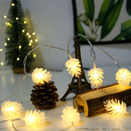 LED Pine Cone Colourful Light String Christmas Festival Decoration