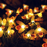 Solar Energy Honeybee Lamp LED Outdoor Courtyard Decoration Christmas Day String lamp