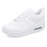 Women Platform Mesh Height Increasing Low Top Casual Sneakers