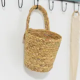 Hanging Storage Baskets Small Water Grass And Paper Rope Woven Basket